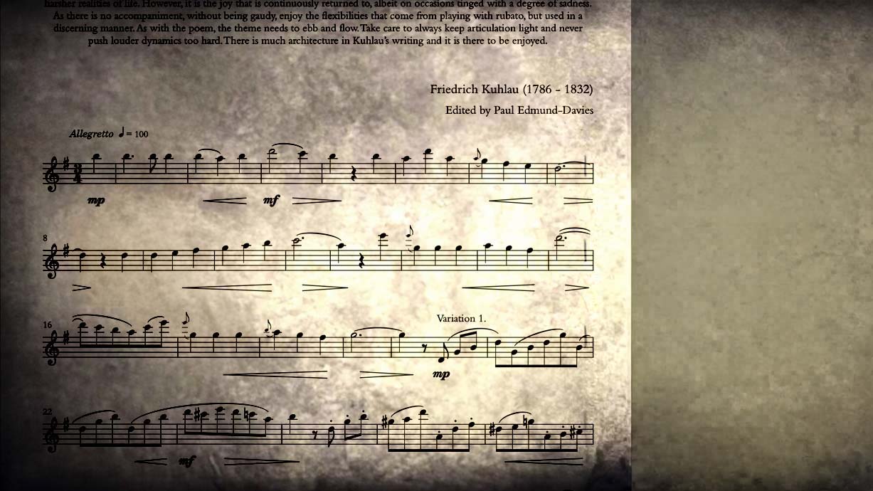 Kuhlau Variations and Solos No. 4